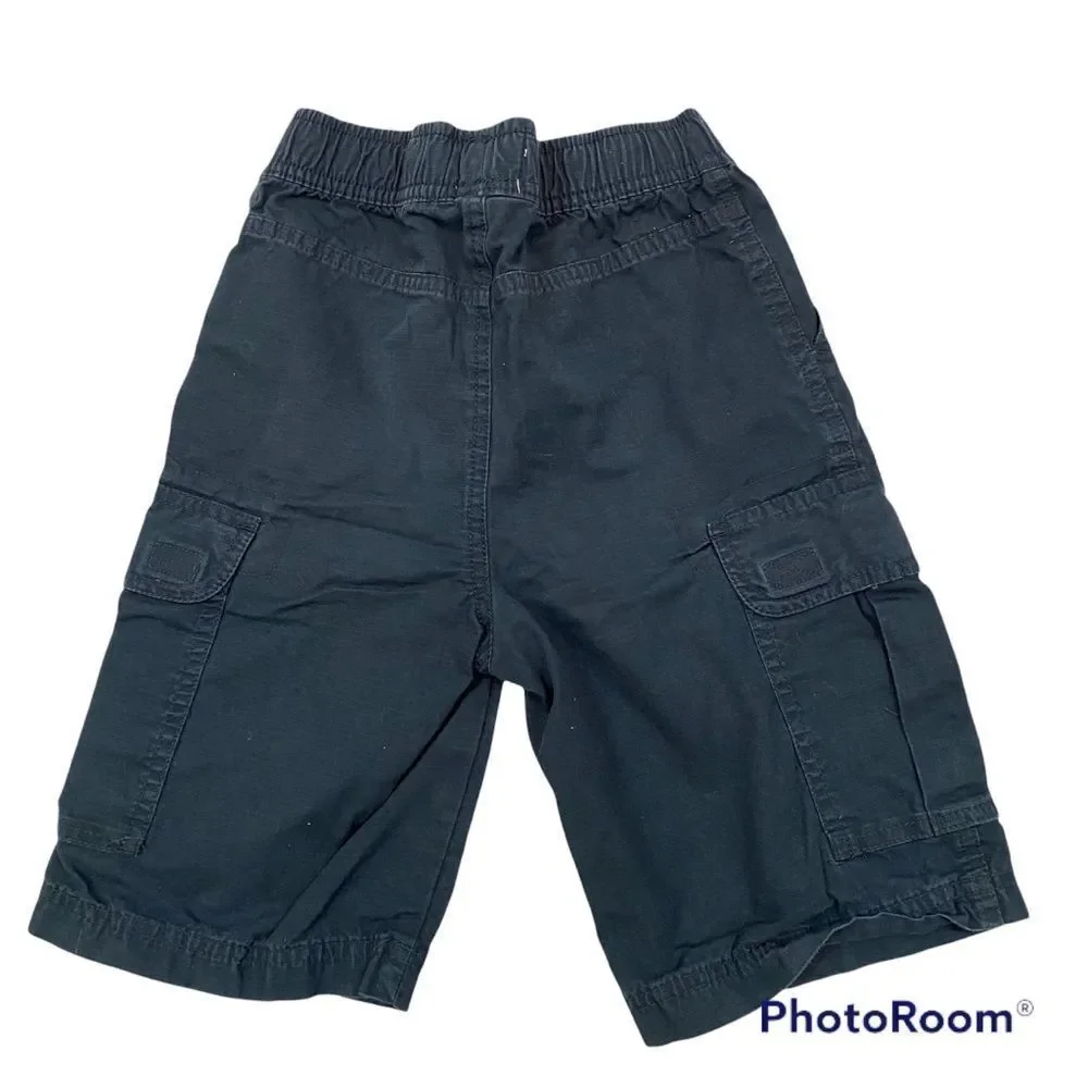 Lot of two Pairs of Boys Childrens Place Black‎ Shorts Both Size 7